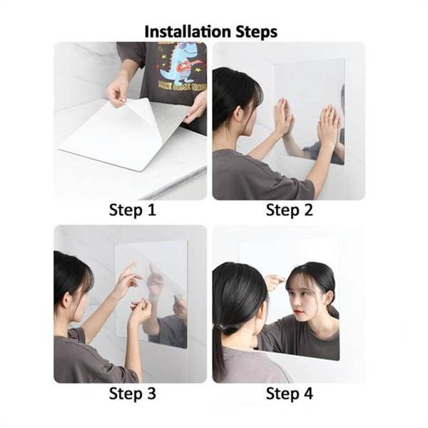 Adhesive Bathroom Wall Mirror